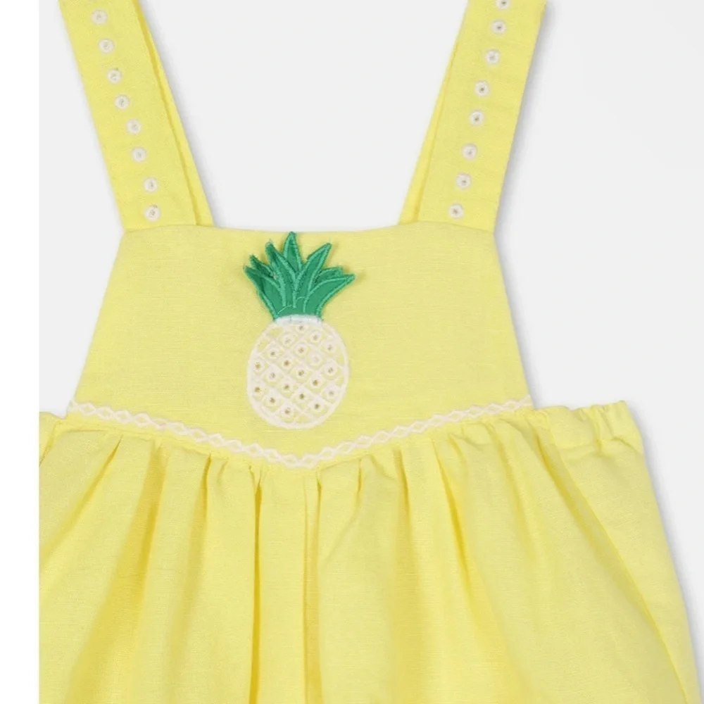 Stella McCartney Kids Yellow Pineapple One Piece